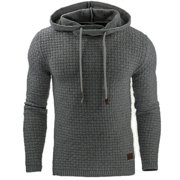 QSuper Nam Hoodie Màu Kẻ Sọc Áo Khoác Nam Áo Hoodie Dài Tay Rời & Slim Nam Áo Khoác Thể Thao